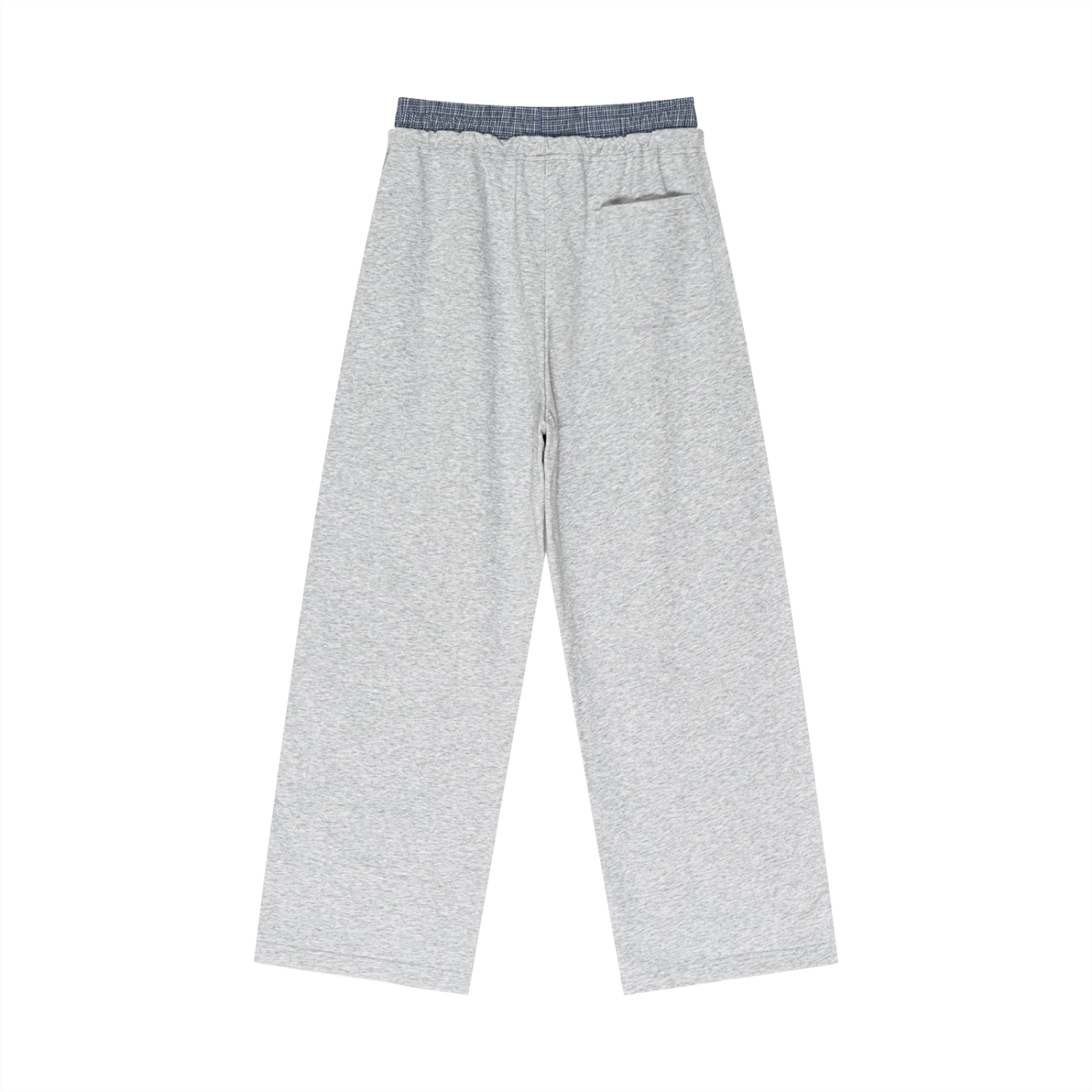ARVIA Contrast Plaid-Waist Wide-Leg Pants