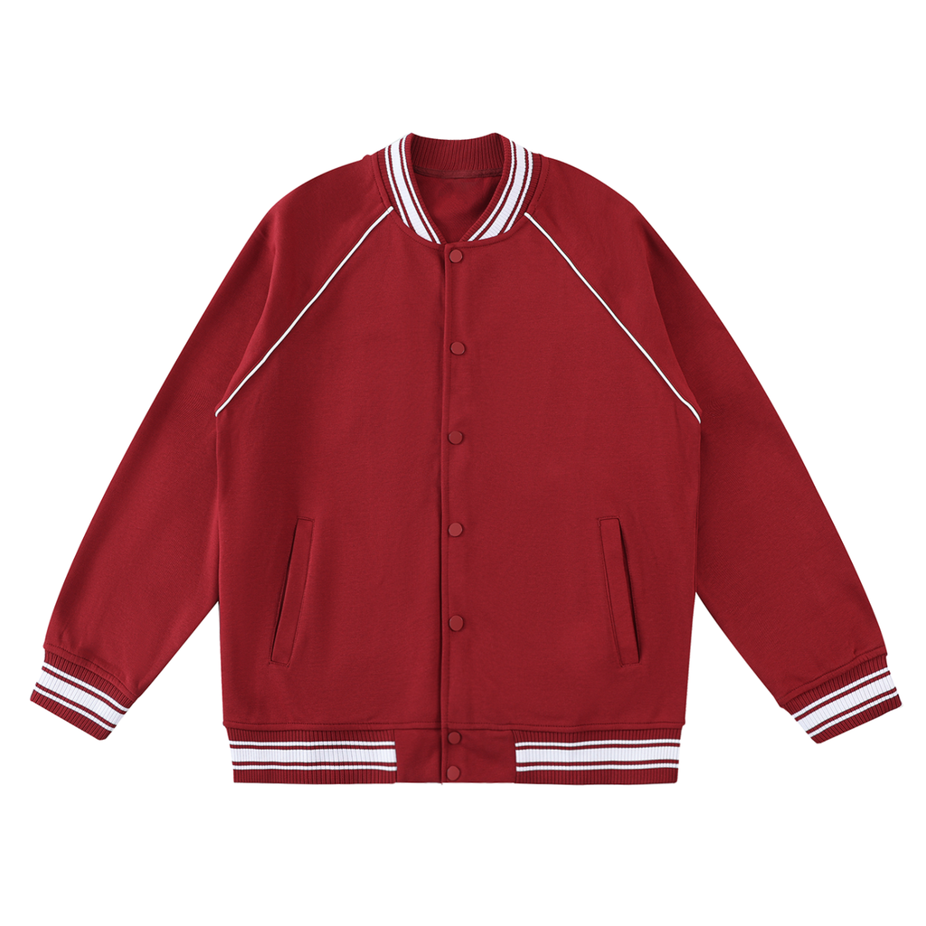 ARVIA Contrast Trim Raglan Varsity Jacket
