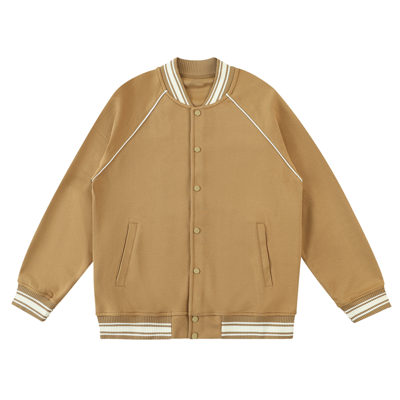 ARVIA Contrast Trim Raglan Varsity Jacket