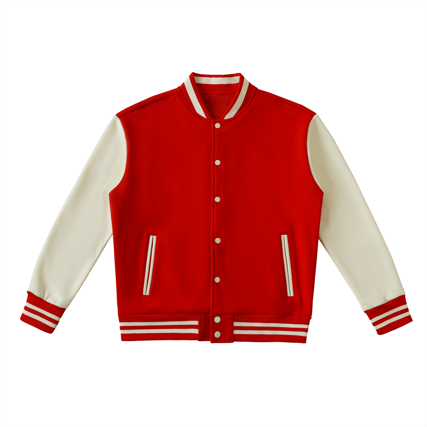 ARVIA Two-Tone Fleeced Varsity Jacket