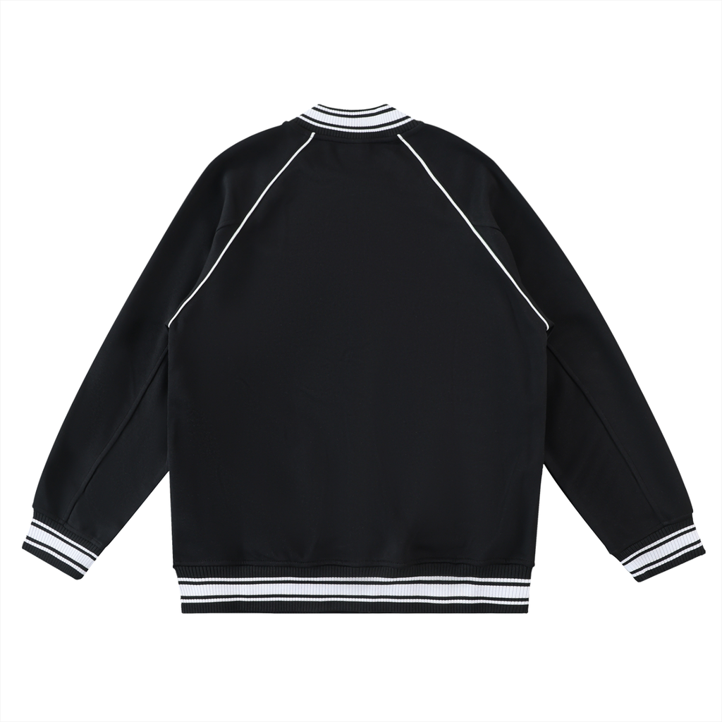 ARVIA Contrast Trim Raglan Varsity Jacket