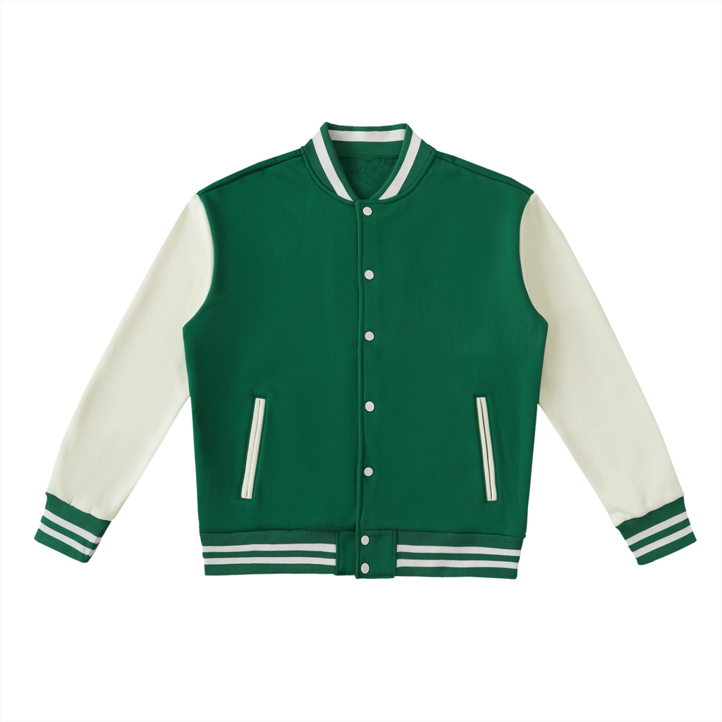 ARVIA Two-Tone Fleeced Varsity Jacket