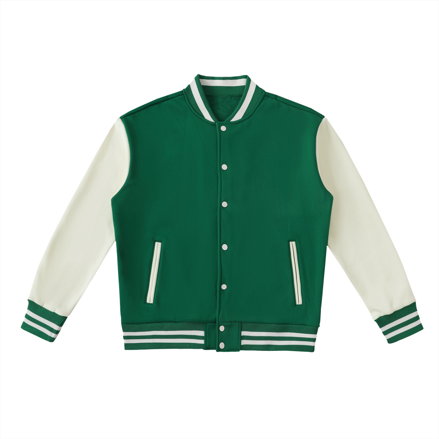 ARVIA Two-Tone Fleeced Varsity Jacket