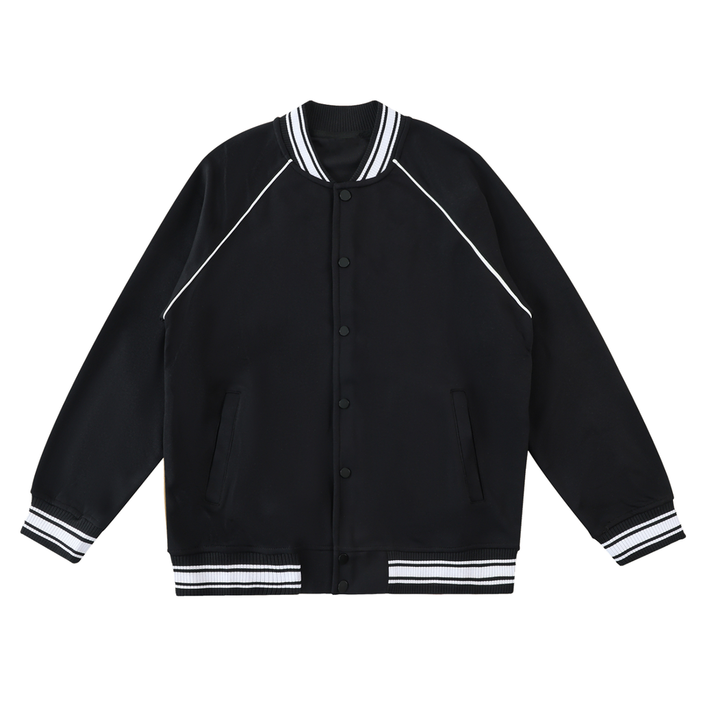 ARVIA Contrast Trim Raglan Varsity Jacket