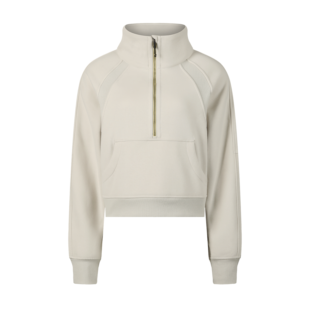 ARVIA Cropped Half-Zip Sweatshirt