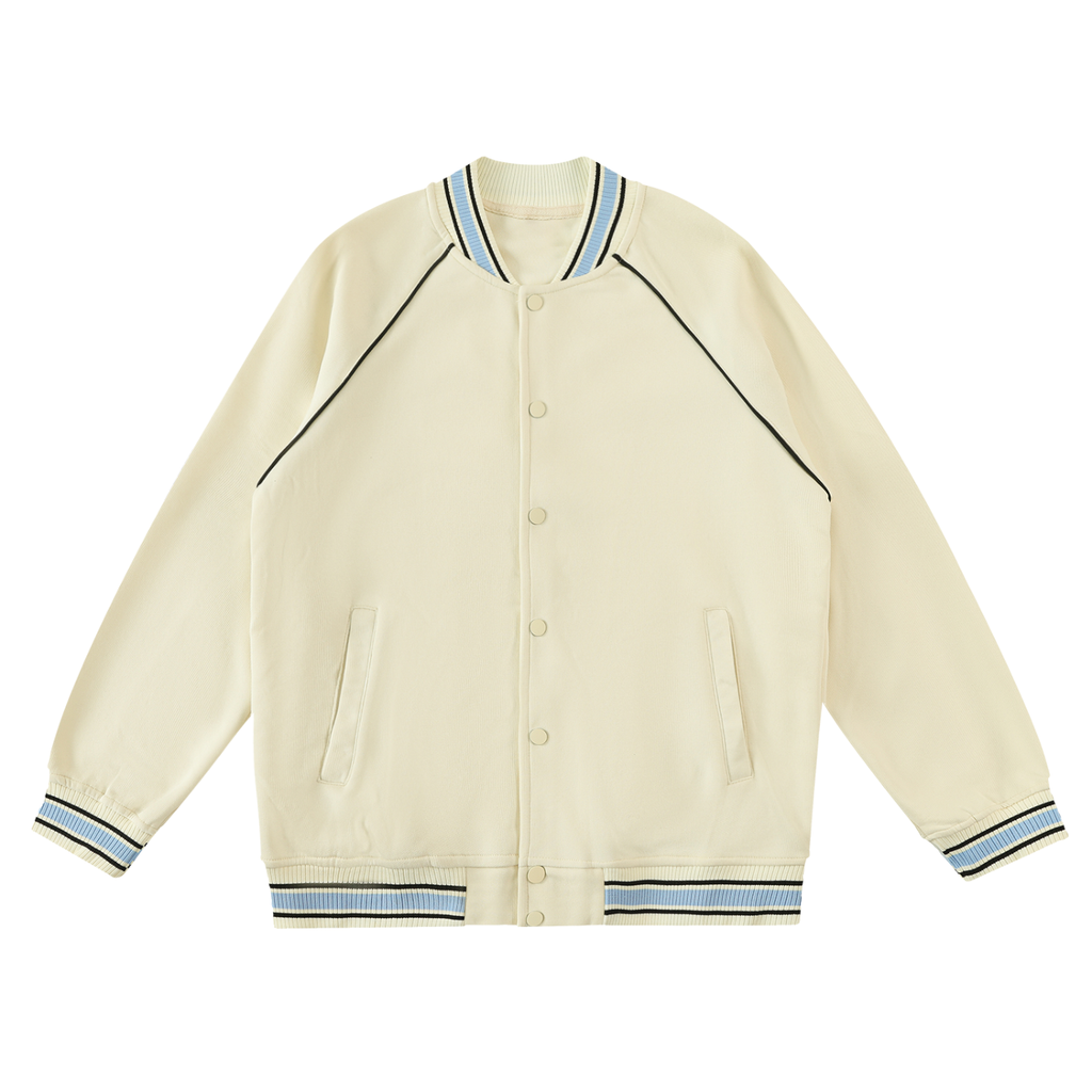 ARVIA Contrast Trim Raglan Varsity Jacket