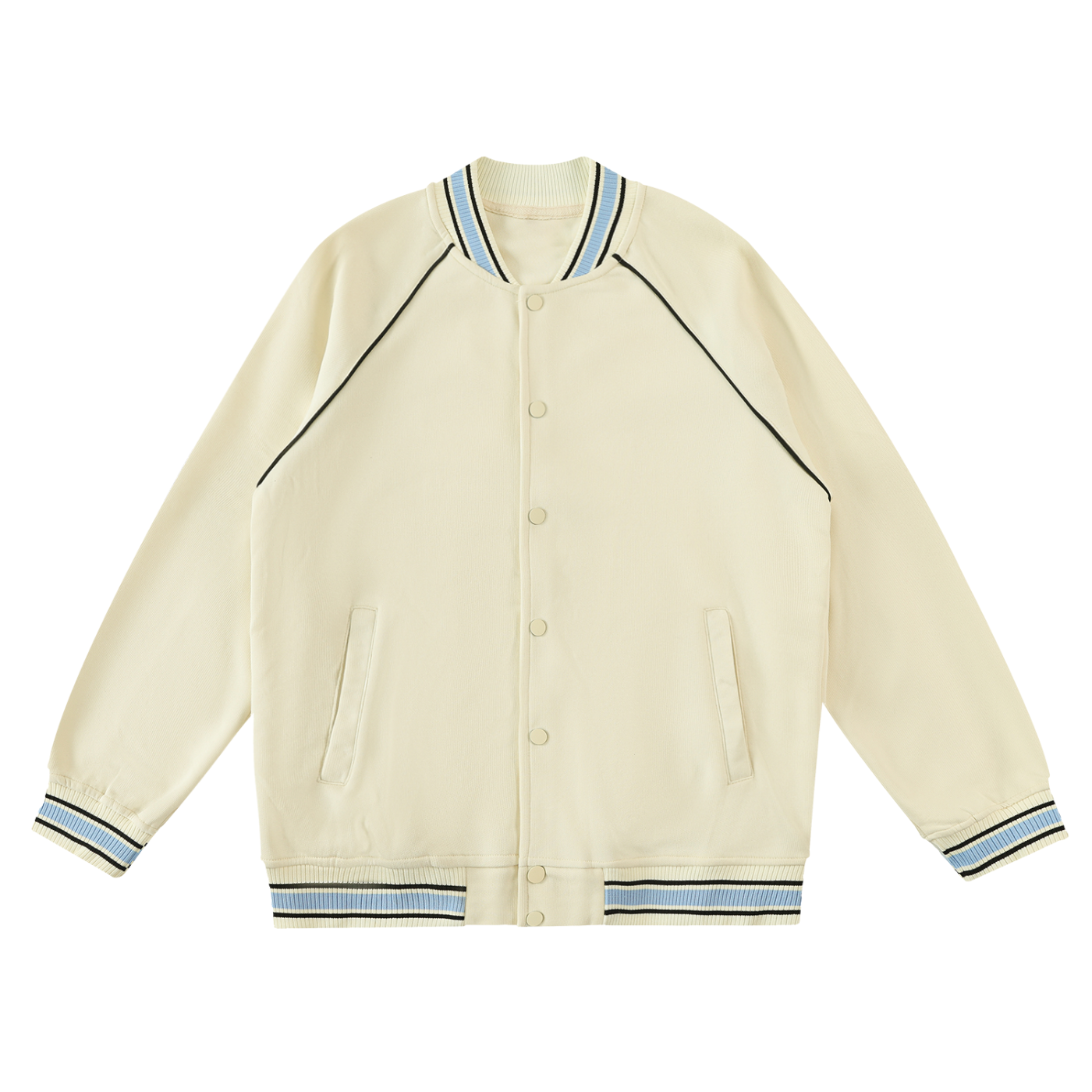 ARVIA Contrast Trim Raglan Varsity Jacket