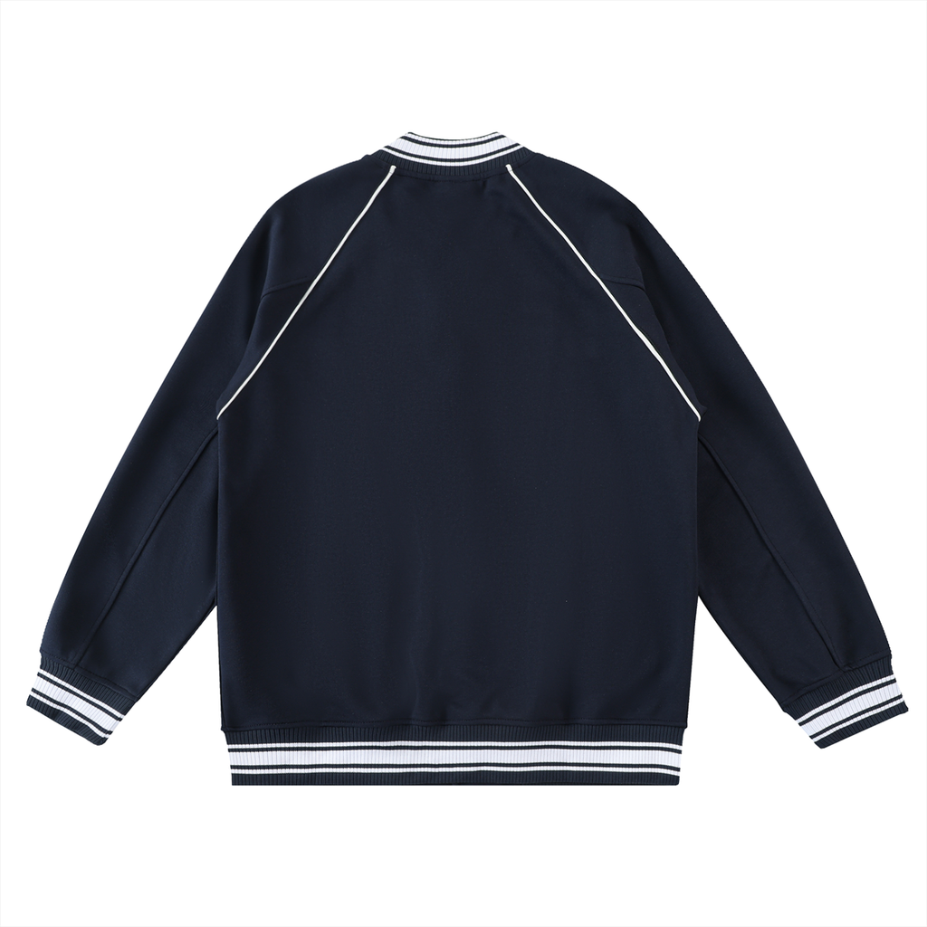 ARVIA Contrast Trim Raglan Varsity Jacket