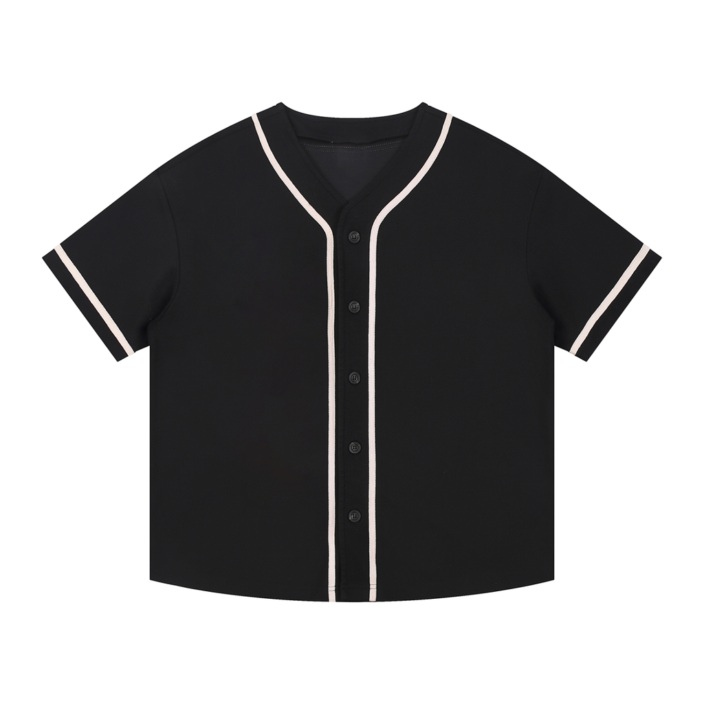 ARVIA Contrast Piped Button-Up Jersey