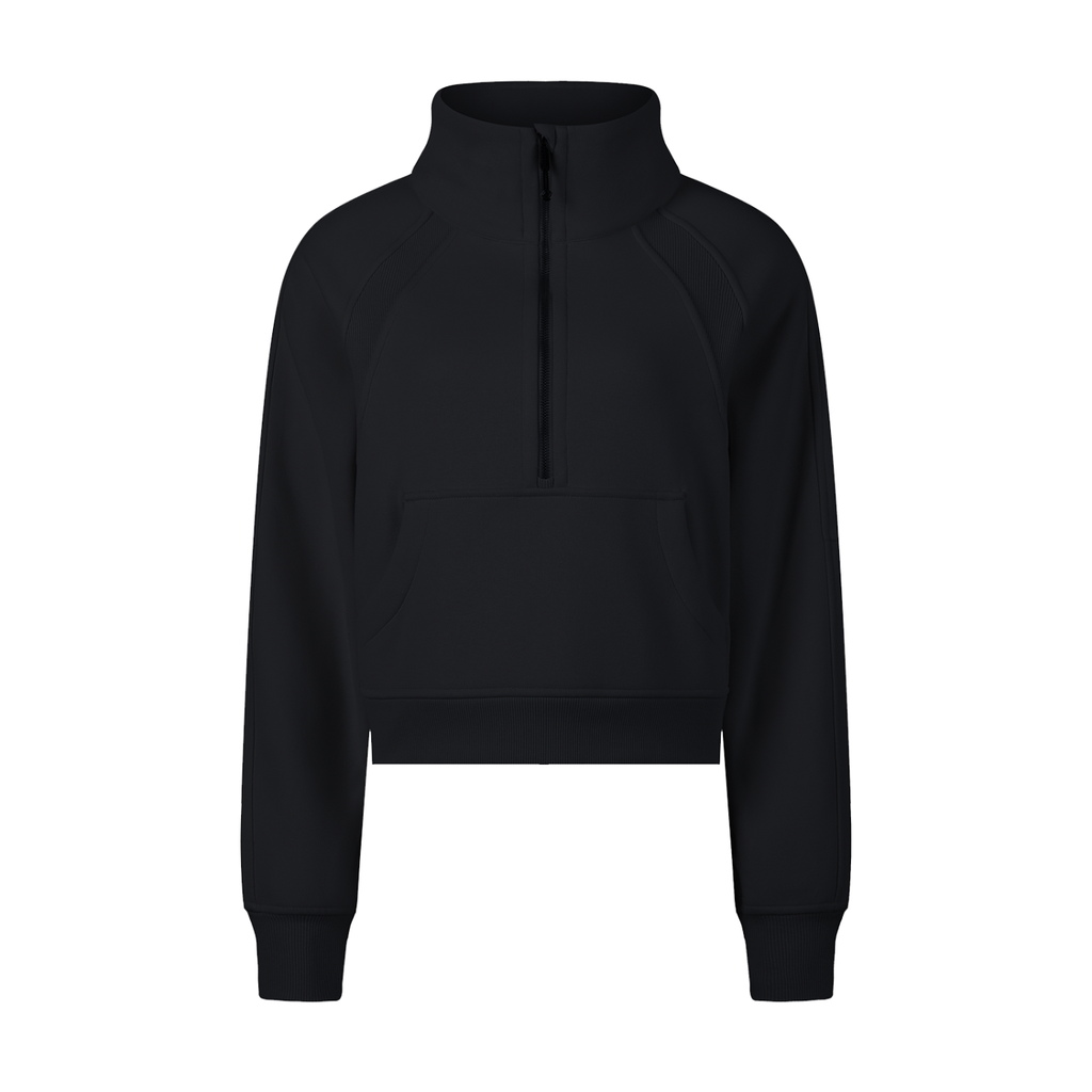 ARVIA Cropped Half-Zip Sweatshirt