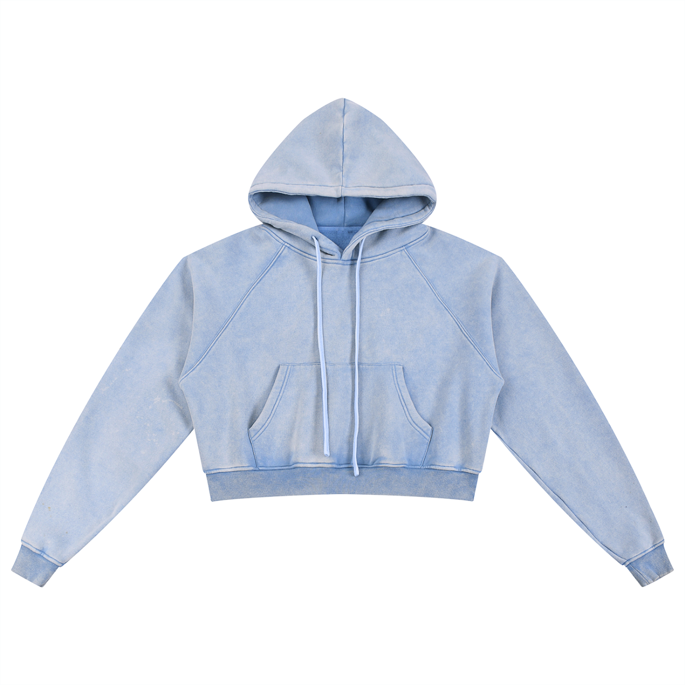 ARVIA Snow Washed Cropped Hoodie