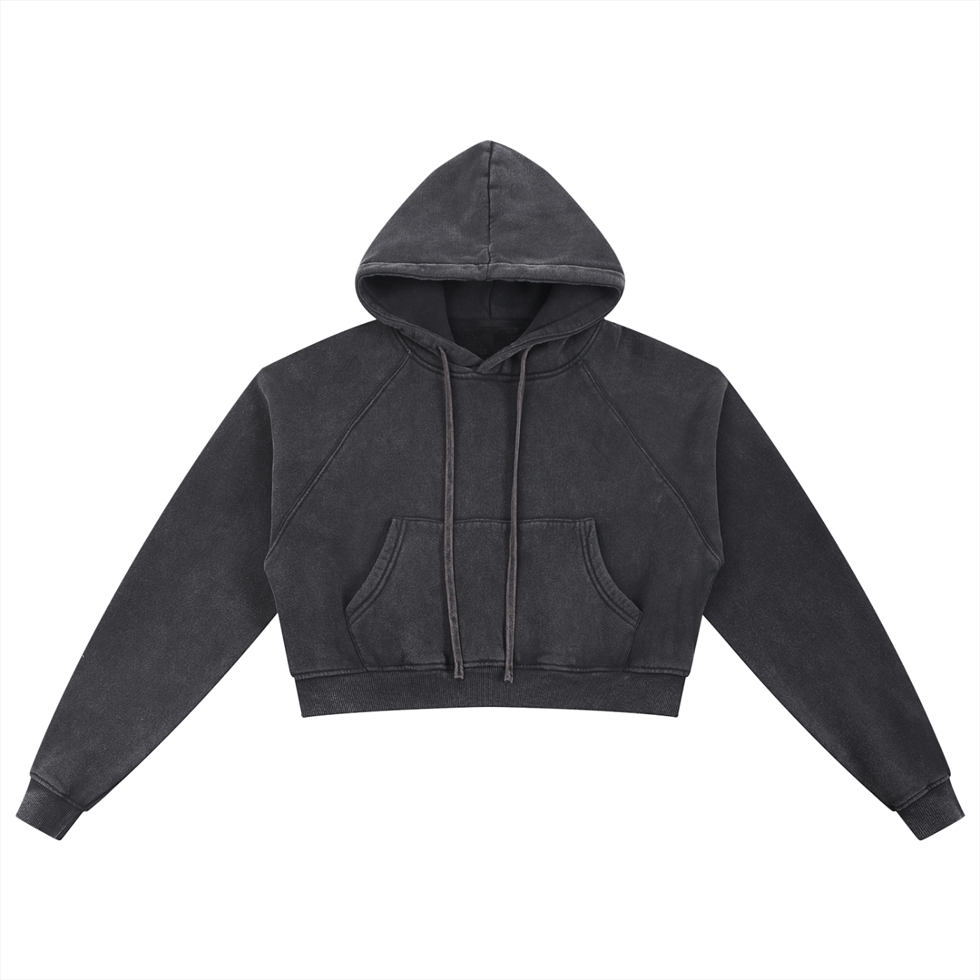 ARVIA Snow Washed Cropped Hoodie