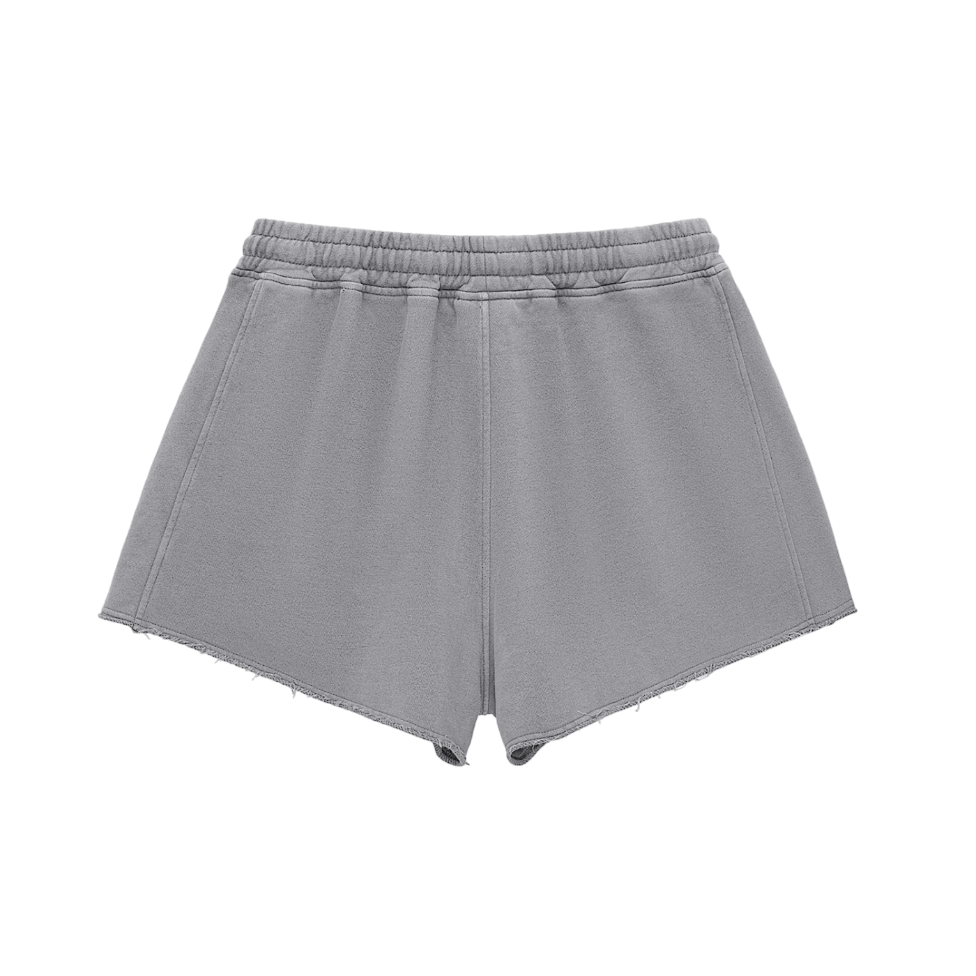 ARVIA Snow Washed Raw Edge Drawstring Shorts
