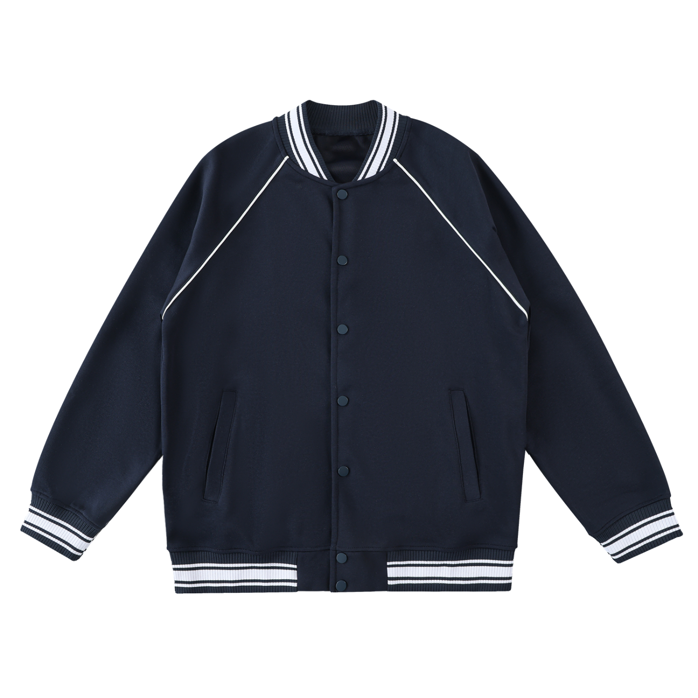 ARVIA Contrast Trim Raglan Varsity Jacket