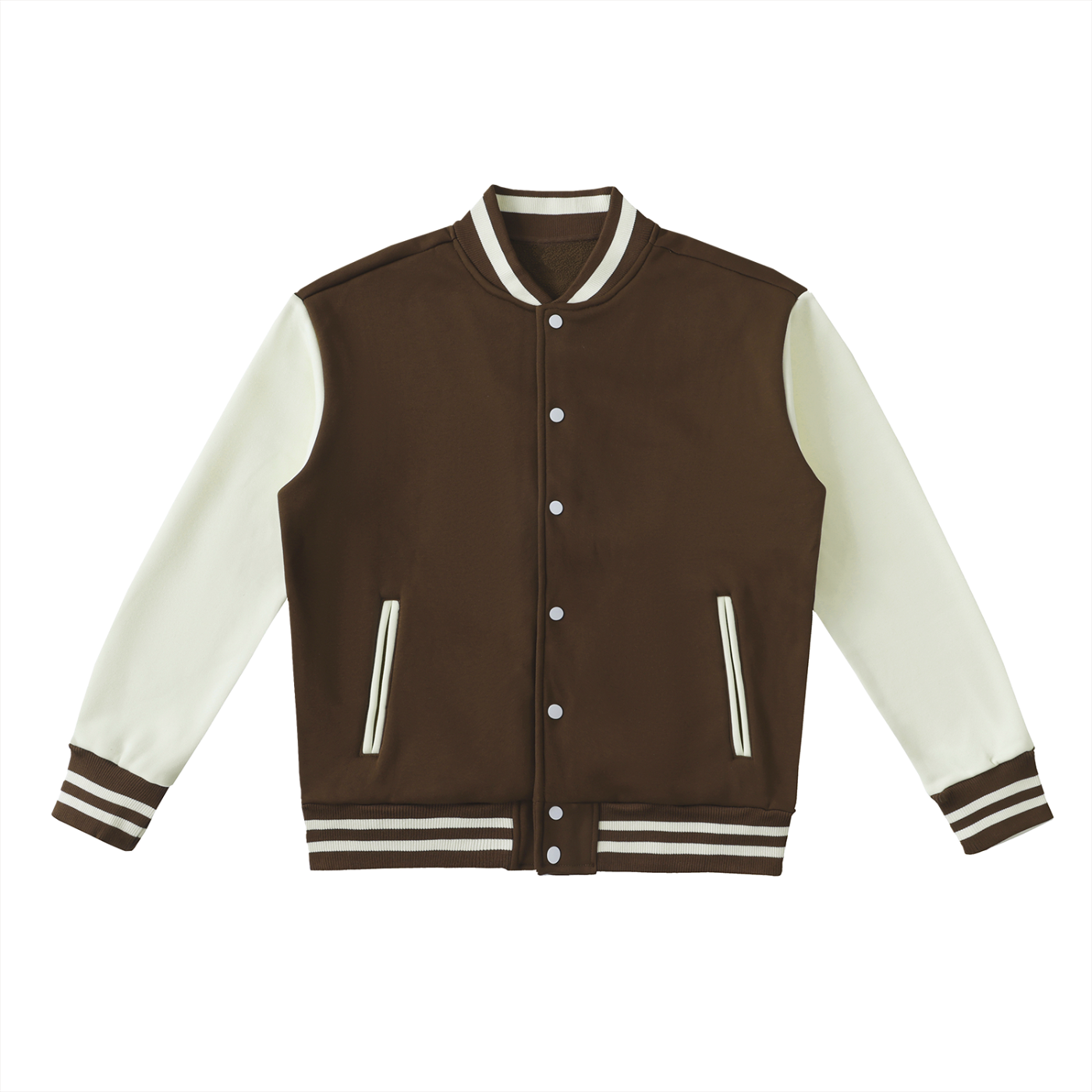 ARVIA Two-Tone Fleeced Varsity Jacket