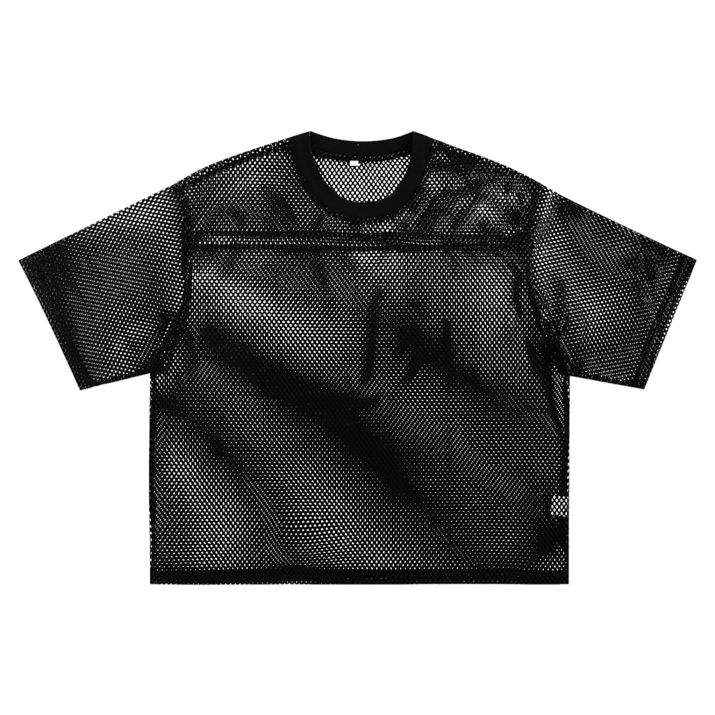 ARVIA See-through Boxy Net T-Shirt