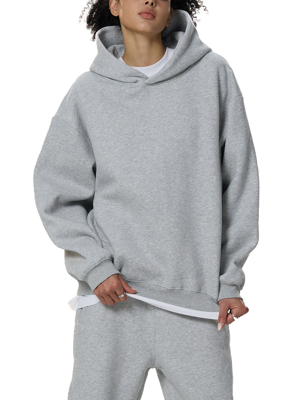 ARVIA Fleeced Boxy Hoodie