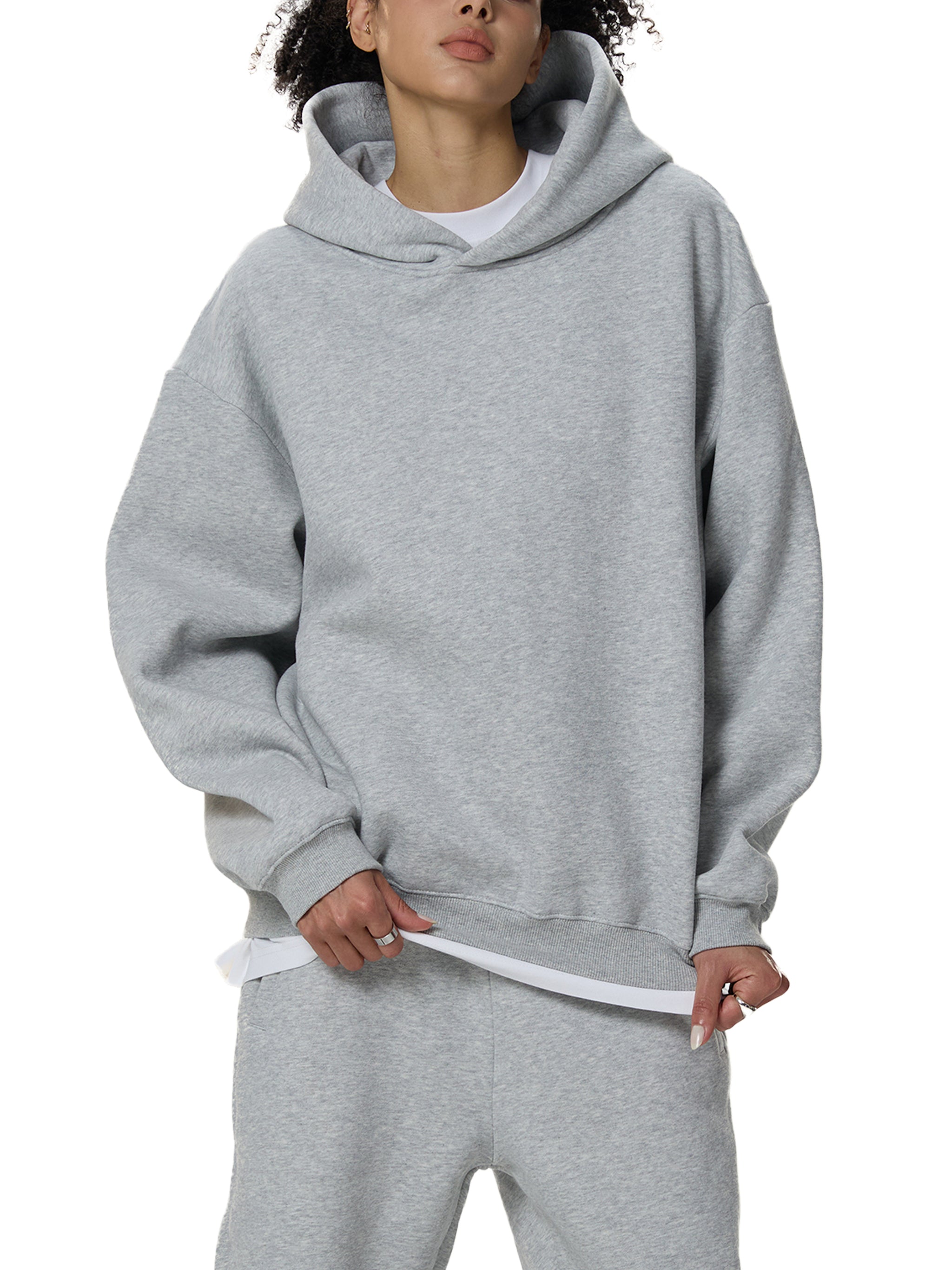 ARVIA Fleeced Boxy Hoodie