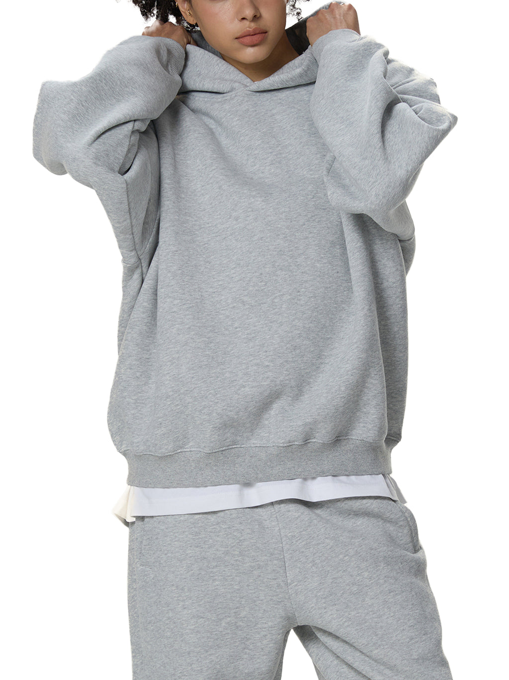 ARVIA Fleeced Boxy Hoodie