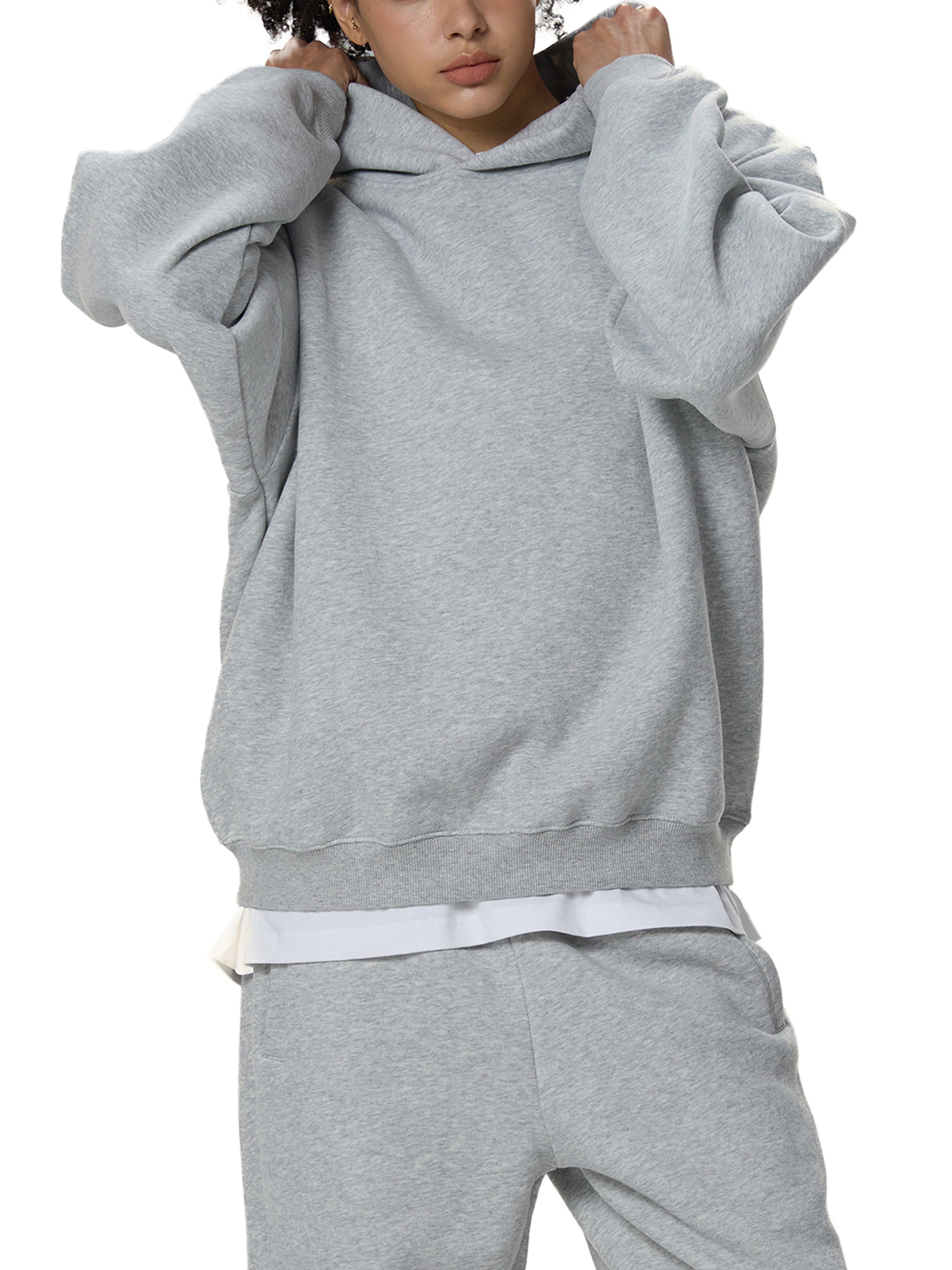 ARVIA Fleeced Boxy Hoodie