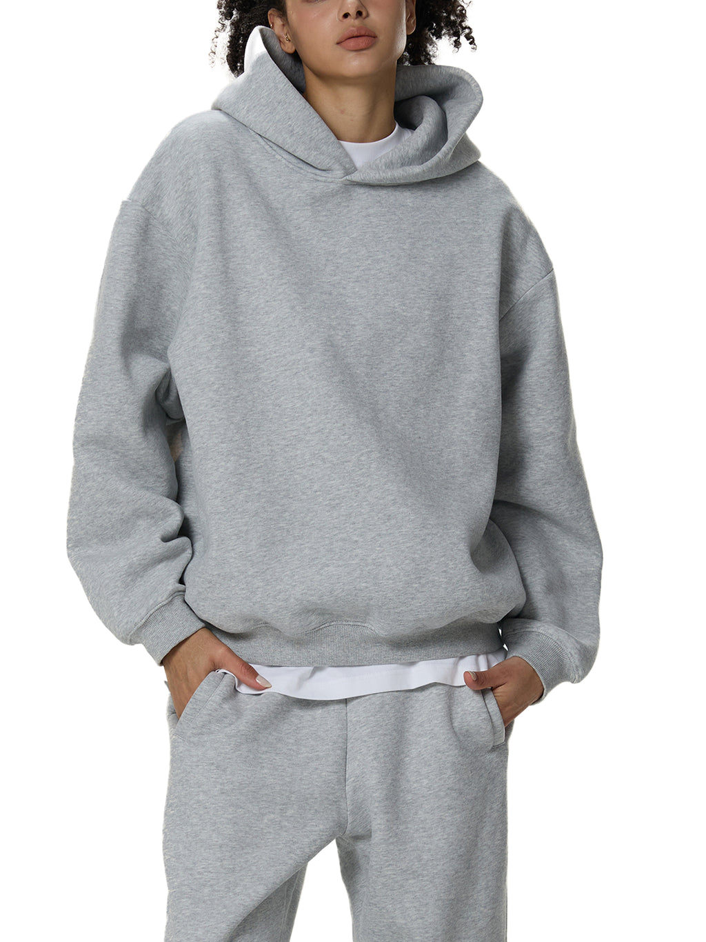 ARVIA Fleeced Boxy Hoodie