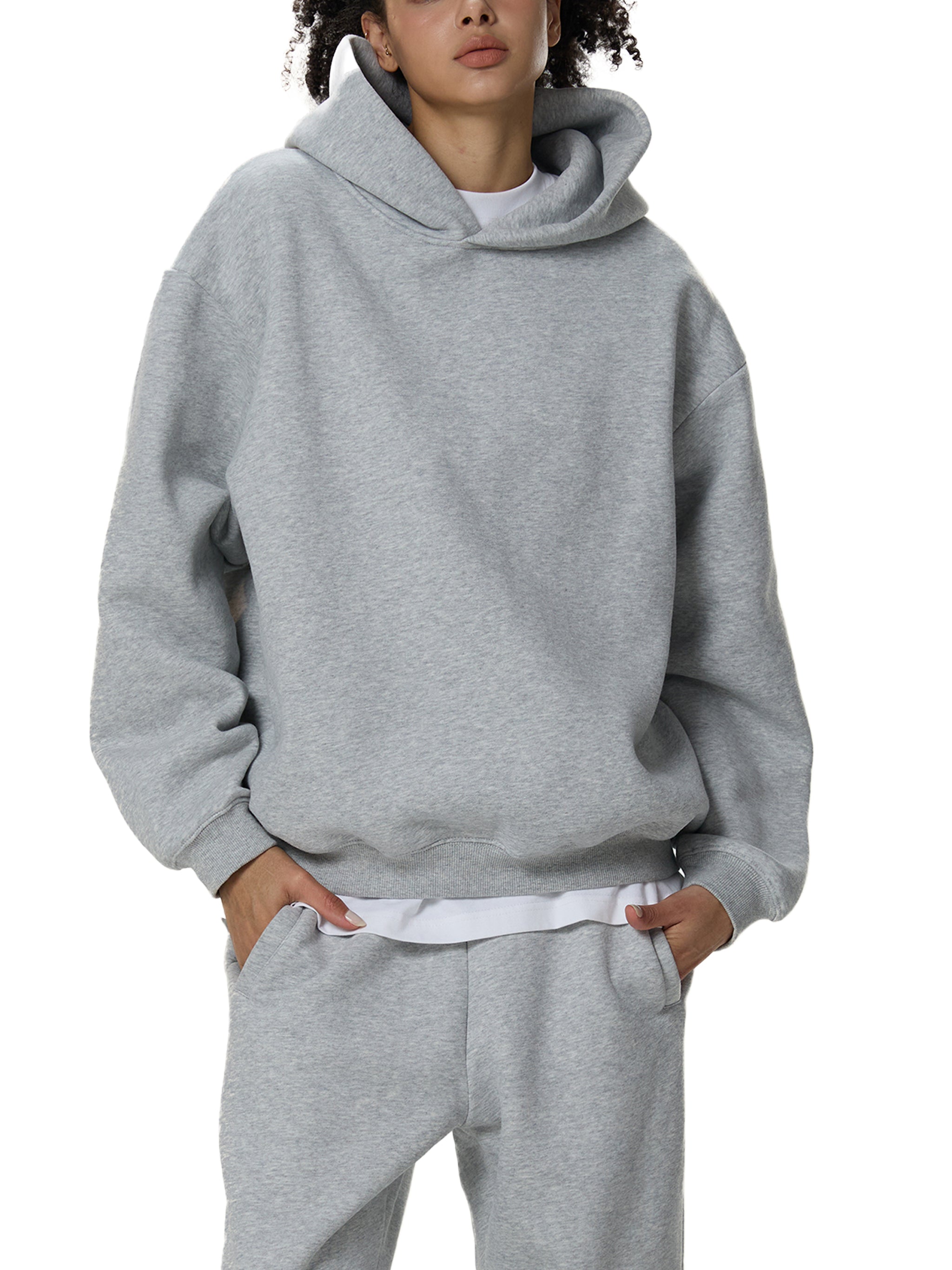 ARVIA Fleeced Boxy Hoodie