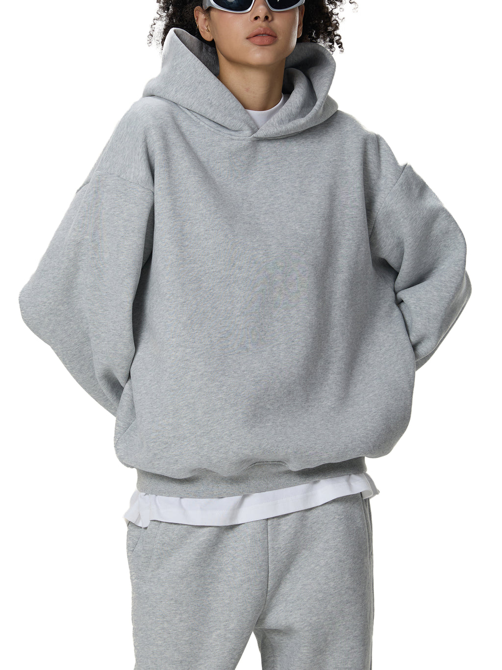 ARVIA Fleeced Boxy Hoodie