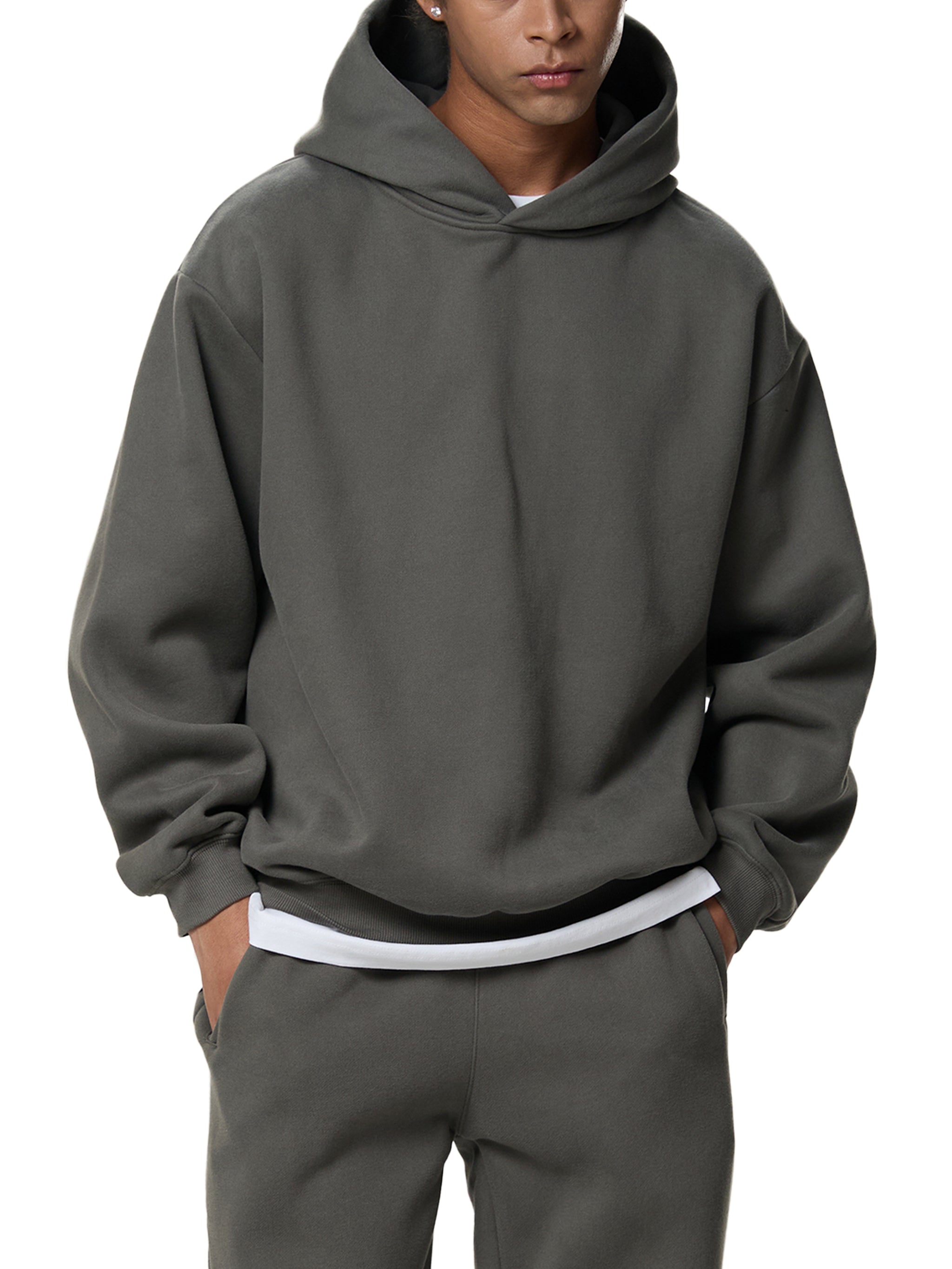 ARVIA Fleeced Boxy Hoodie