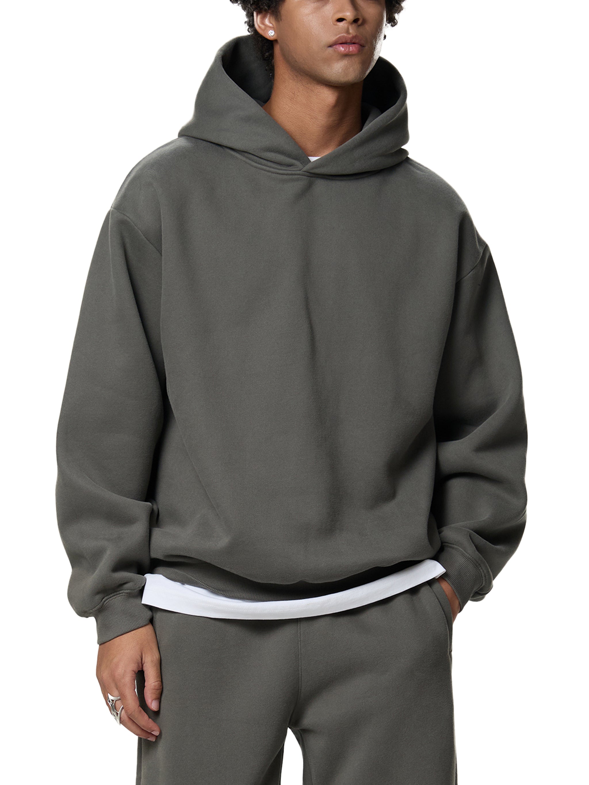 ARVIA Fleeced Boxy Hoodie