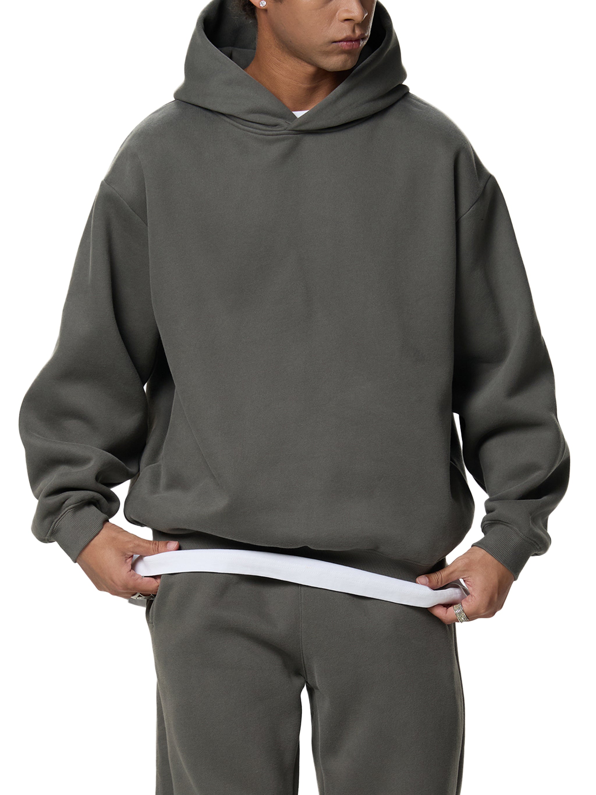 ARVIA Fleeced Boxy Hoodie