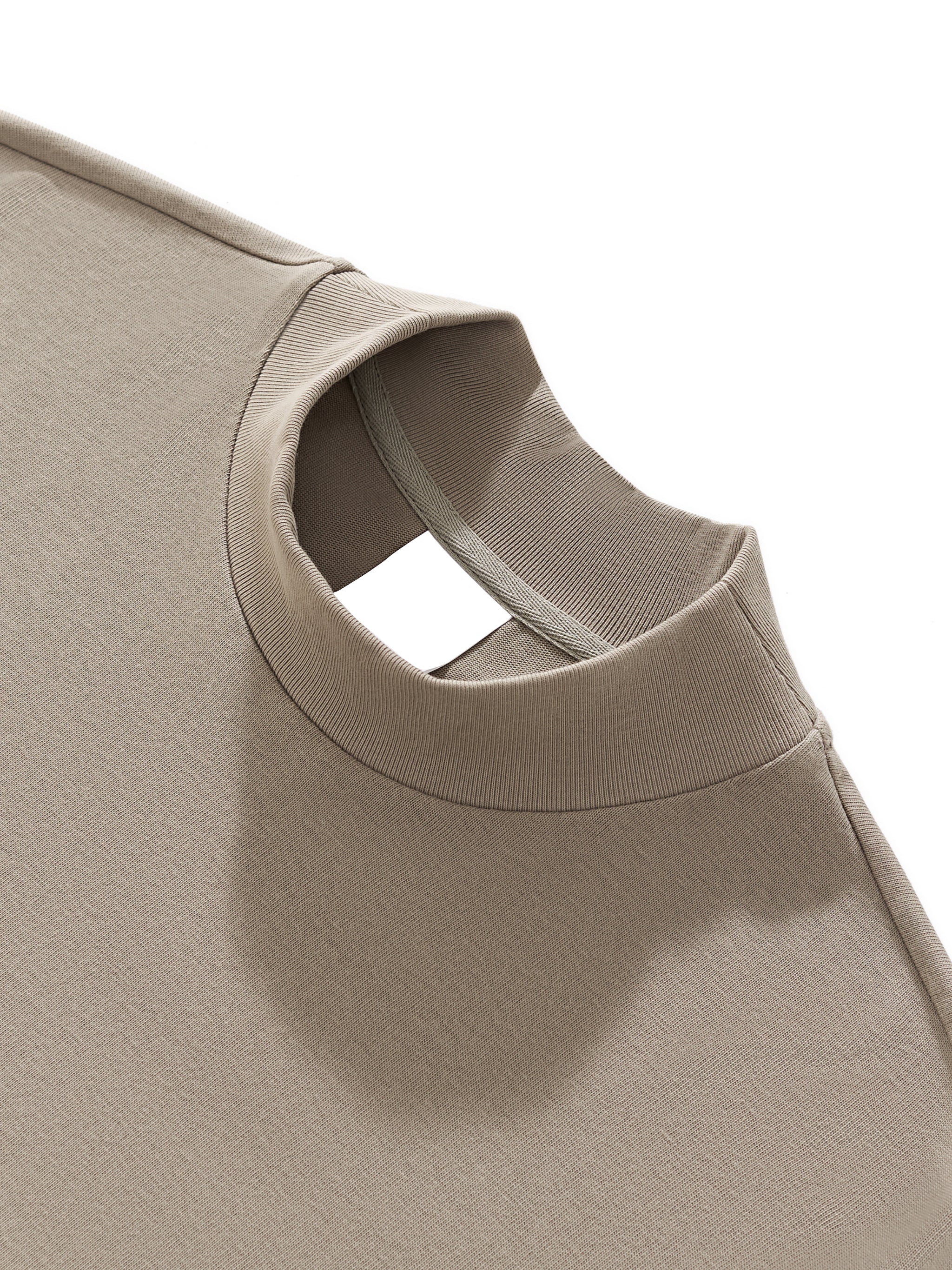 ARVIA Heavyweight Oversized Mock Neck T-Shirt