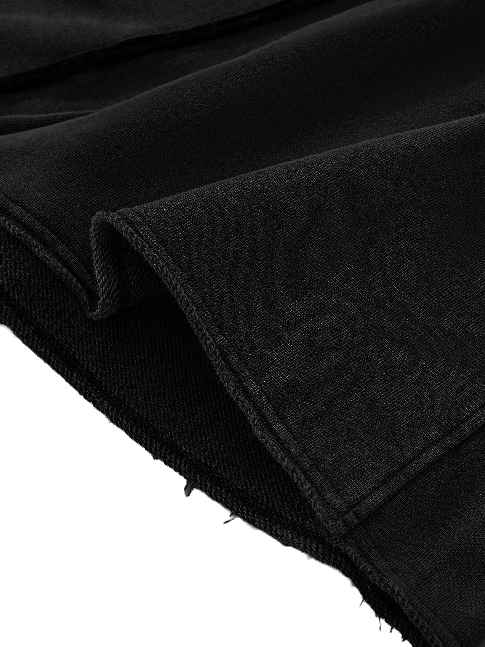 ARVIA Snow Washed Raw Edge Drawstring Shorts