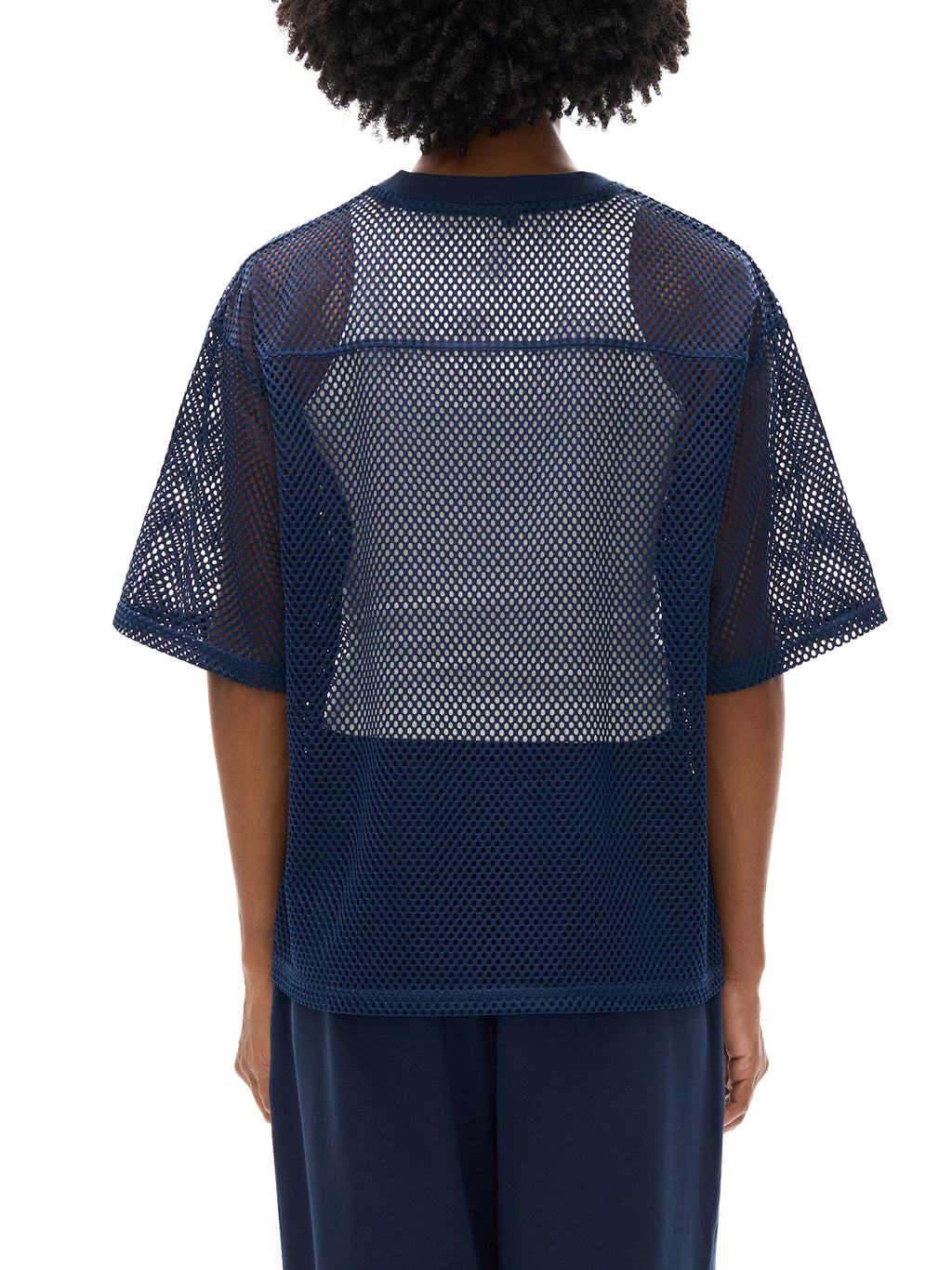 ARVIA See-through Boxy Net T-Shirt