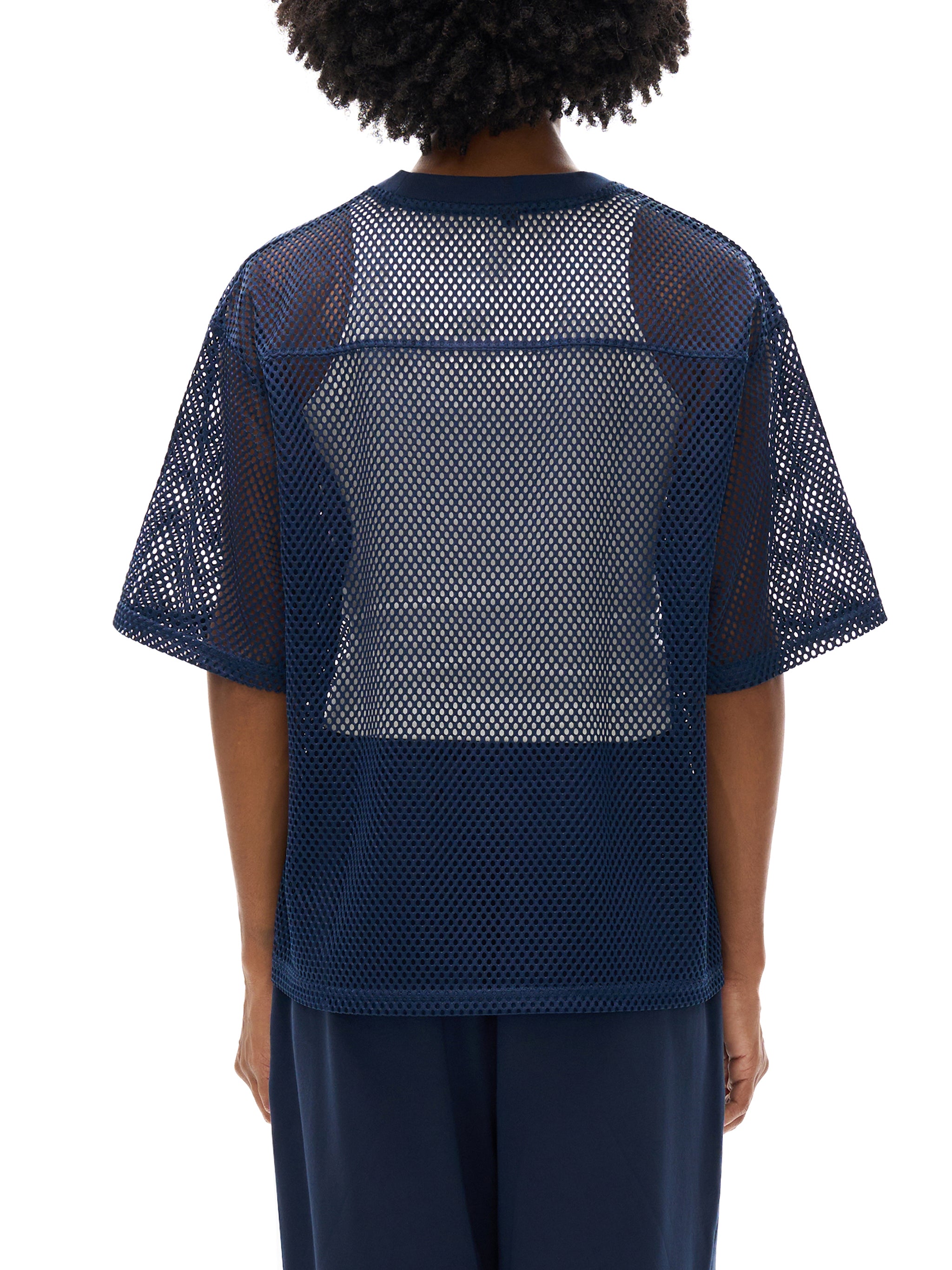 ARVIA See-through Boxy Net T-Shirt