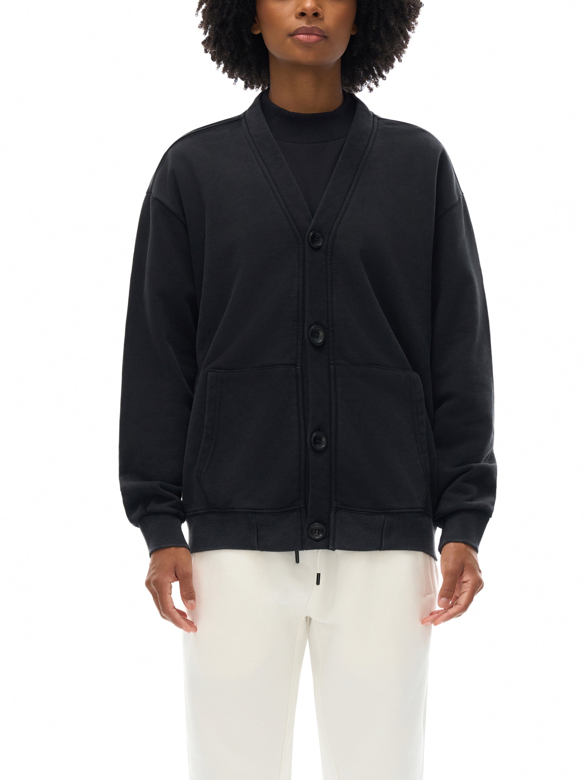ARVIA Snow Washed Sweat Cardigan