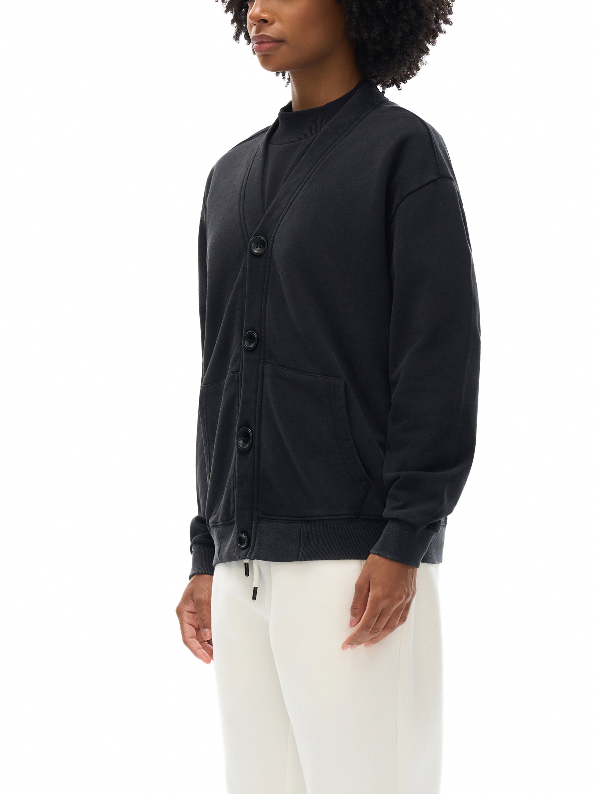 ARVIA Snow Washed Sweat Cardigan
