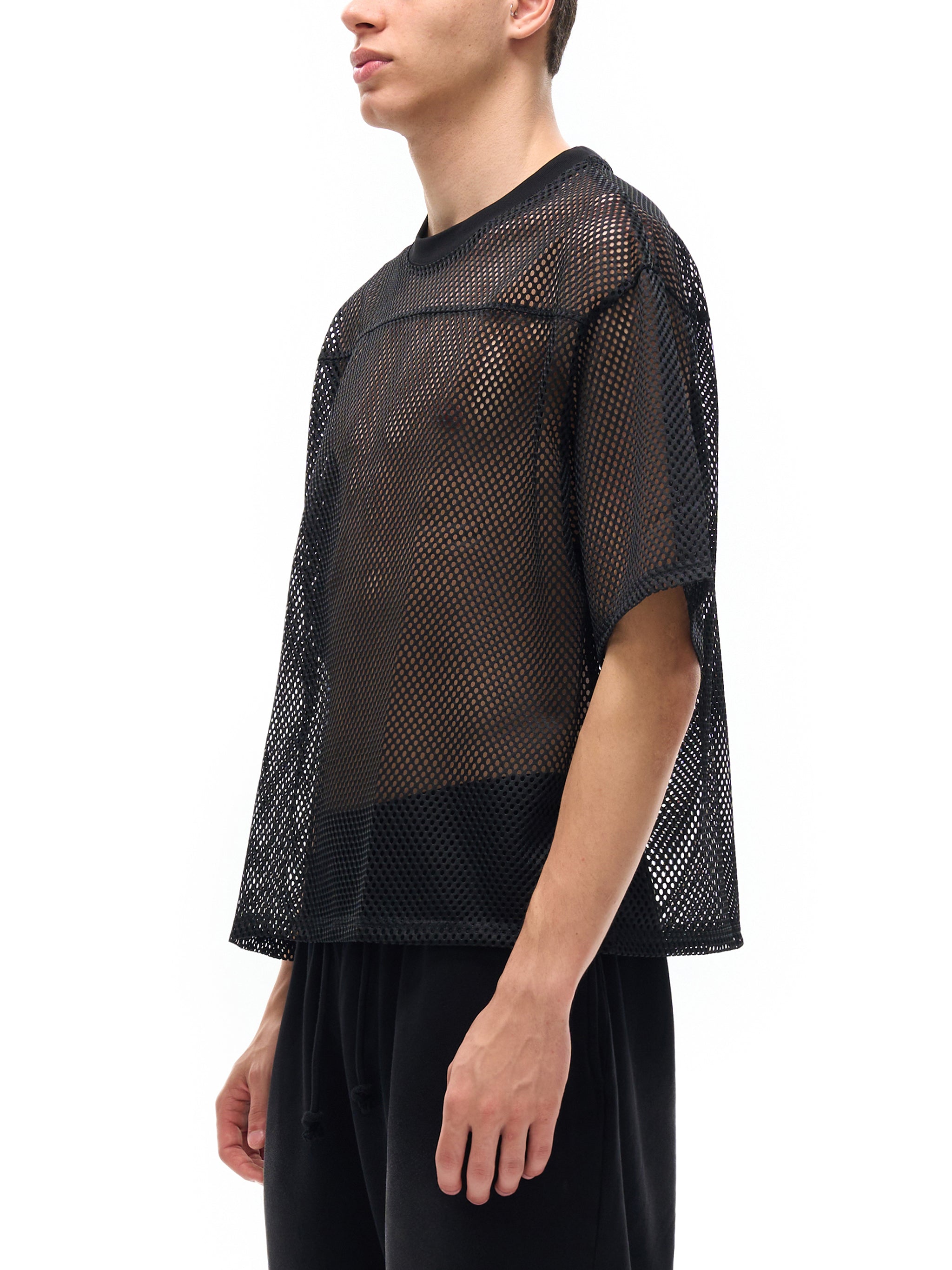 ARVIA See-through Boxy Net T-Shirt