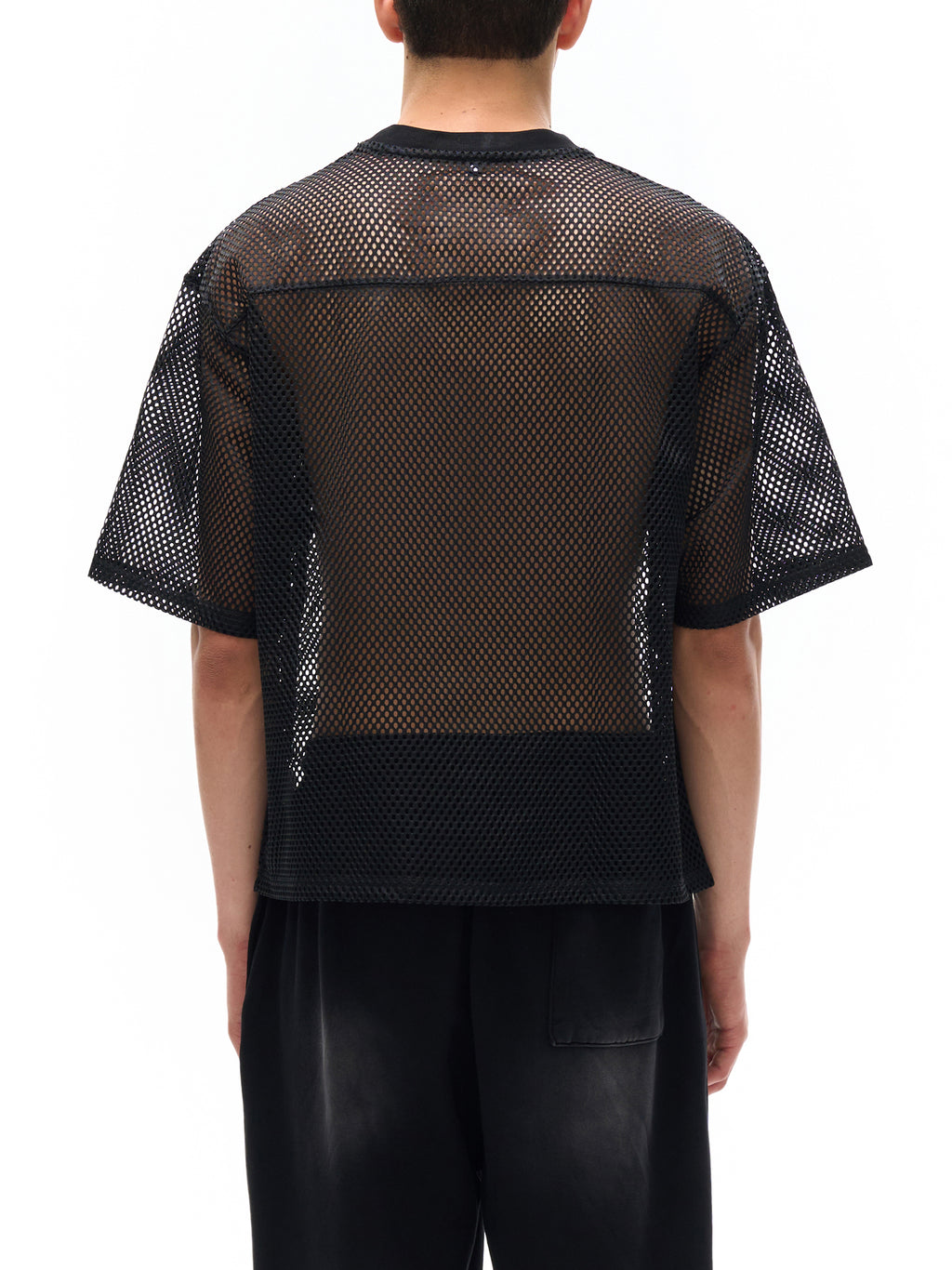 ARVIA See-through Boxy Net T-Shirt