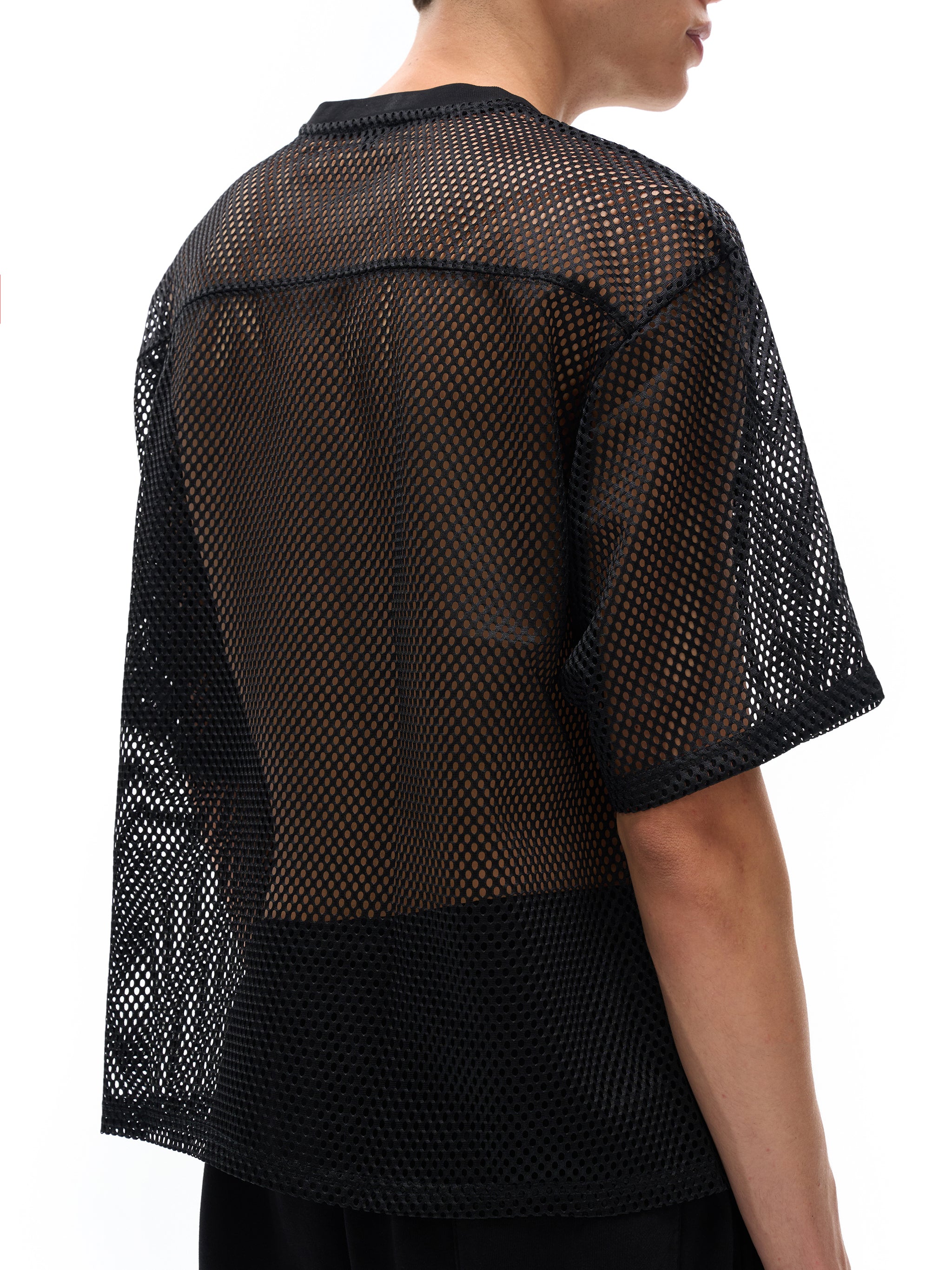 ARVIA See-through Boxy Net T-Shirt