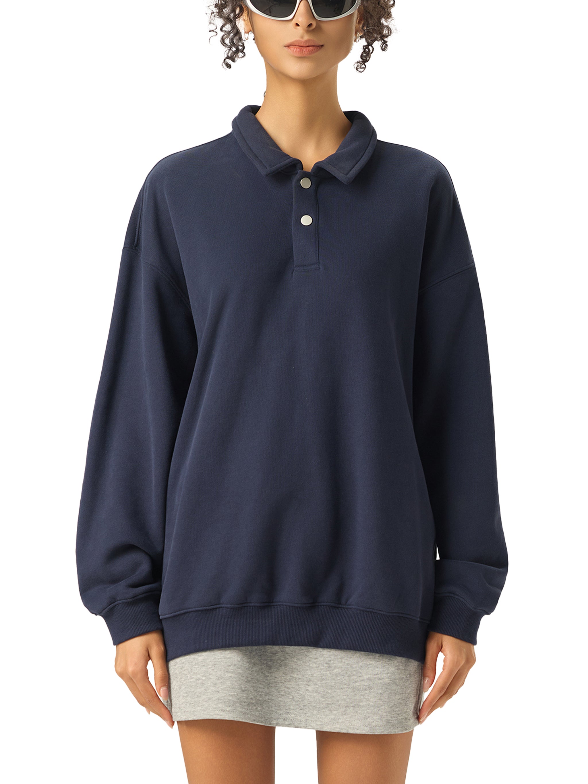 ARVIA Heavyweight Polo-Collar Sweatshirt
