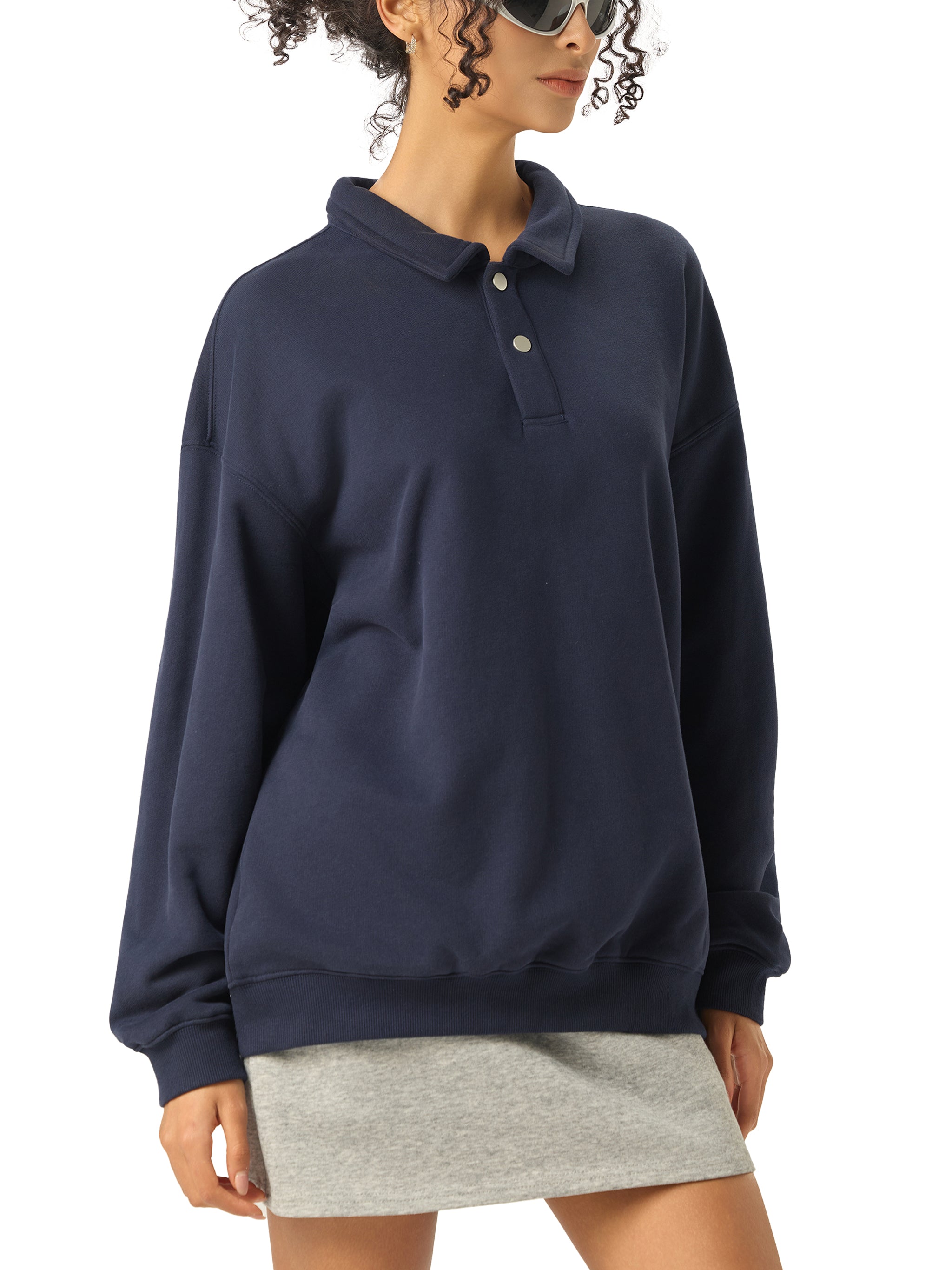 ARVIA Heavyweight Polo-Collar Sweatshirt