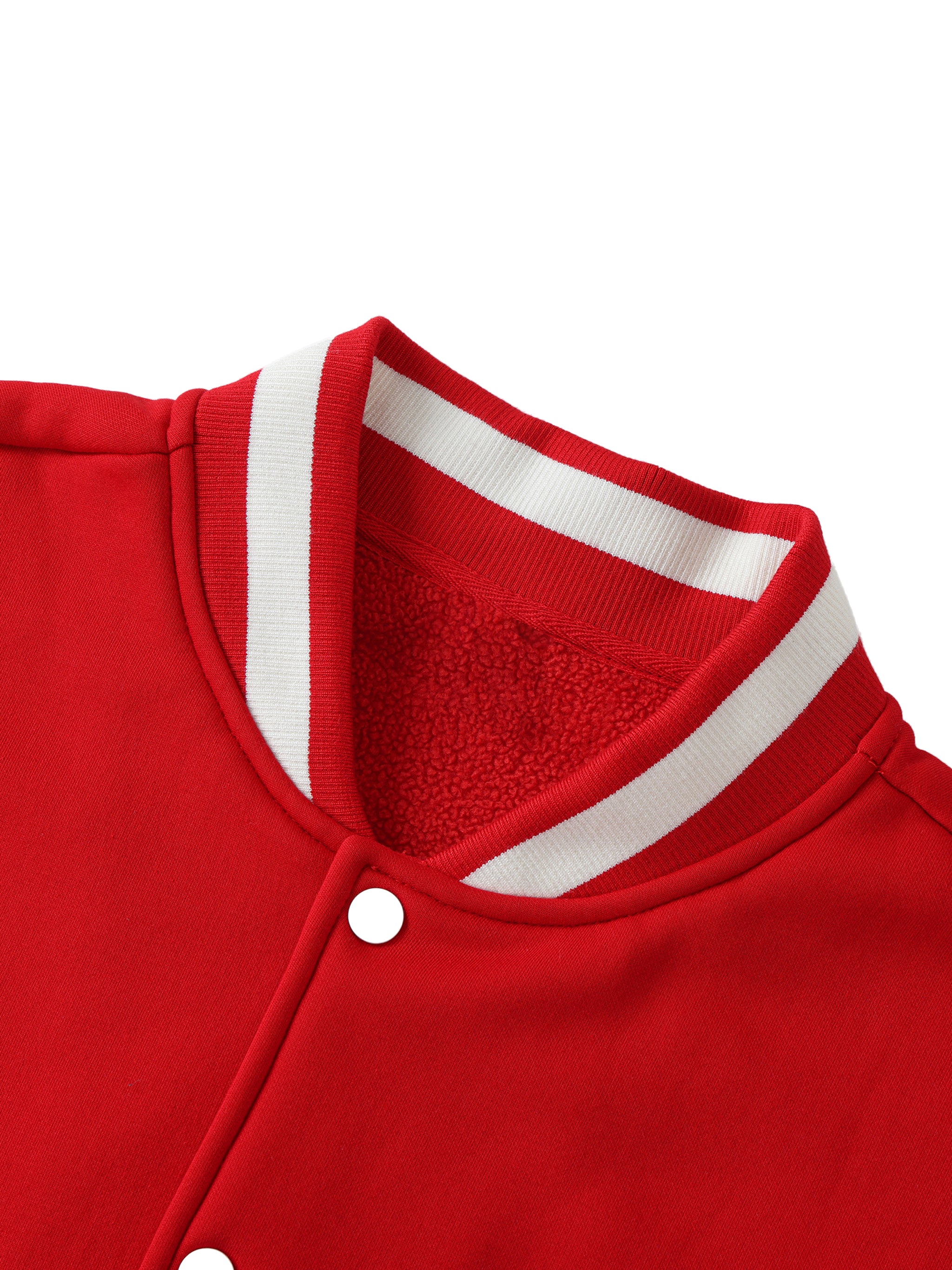 ARVIA Two-Tone Fleeced Varsity Jacket