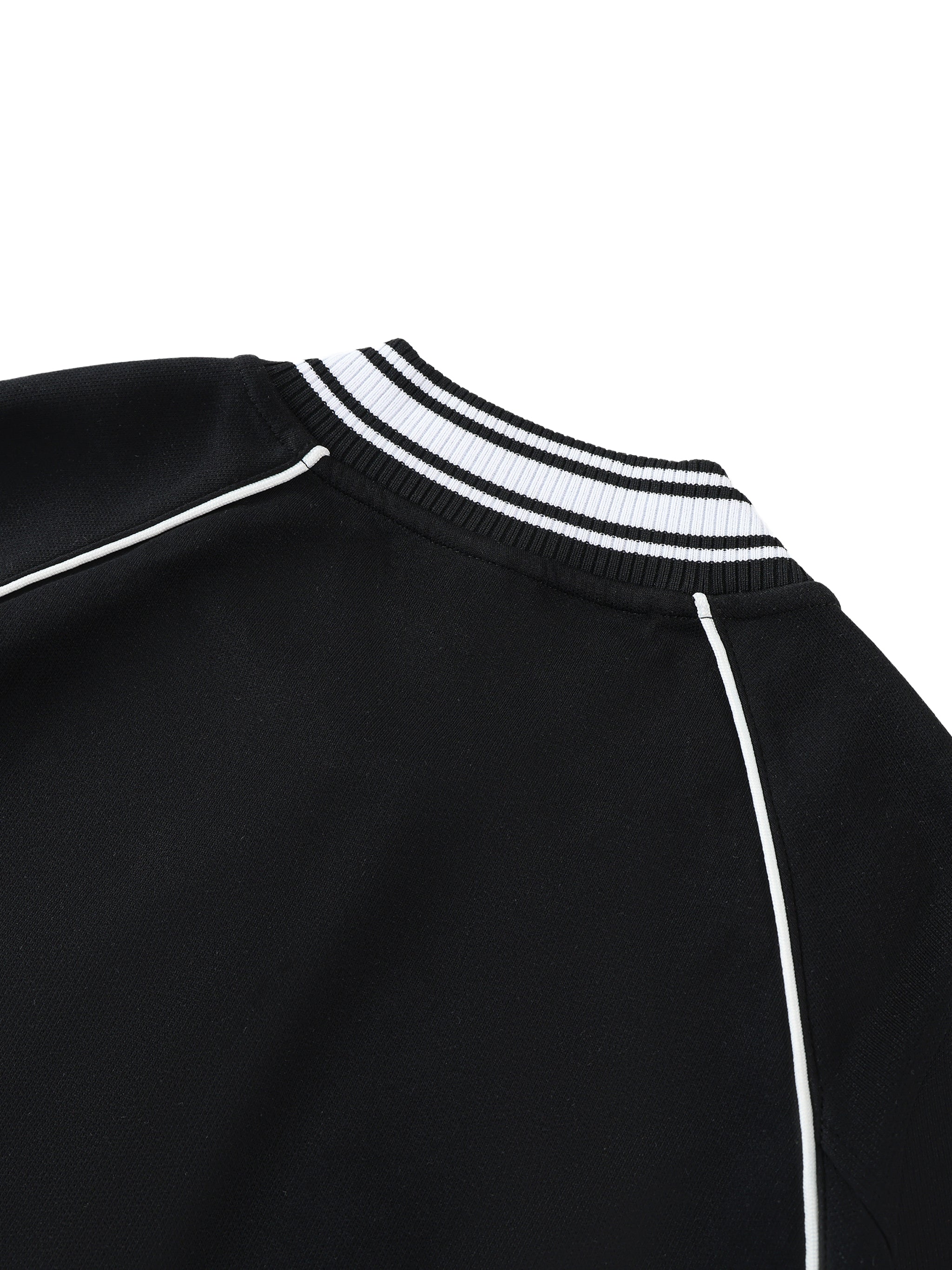 ARVIA Contrast Trim Raglan Varsity Jacket