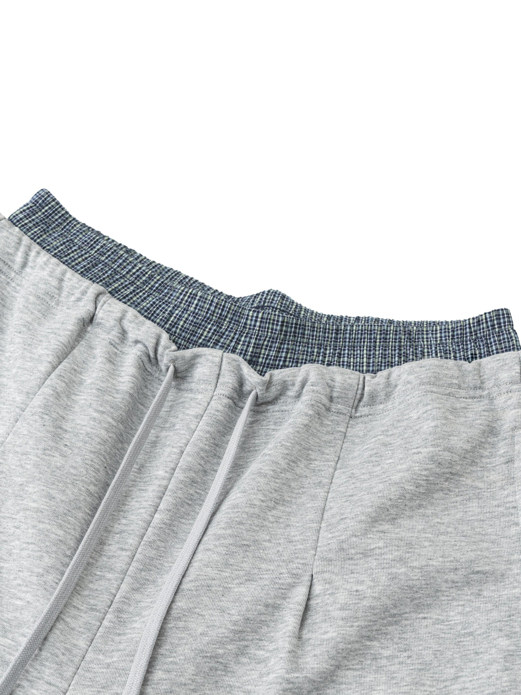 ARVIA Contrast Plaid-Waist Wide-Leg Pants