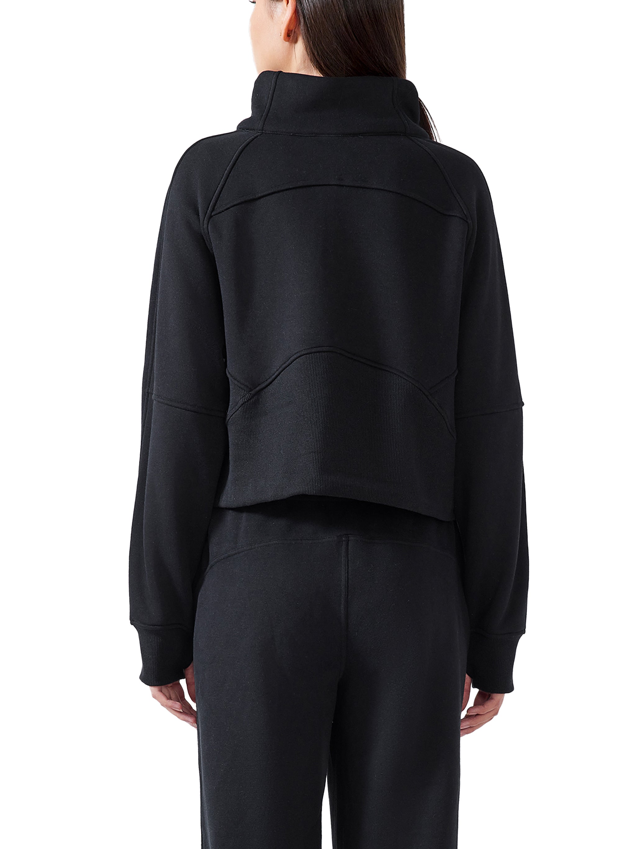 ARVIA Cropped Half-Zip Sweatshirt